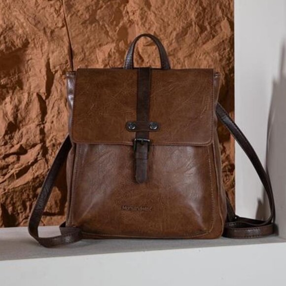 Handbags - Medium Backpack Purse for Women Coffee